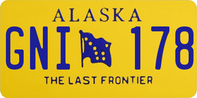 AK license plate GNI178