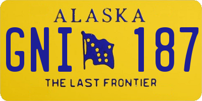 AK license plate GNI187