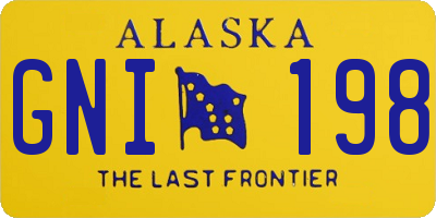 AK license plate GNI198
