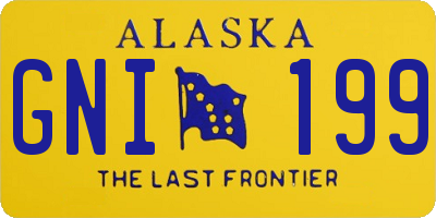 AK license plate GNI199