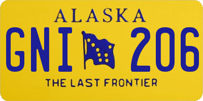 AK license plate GNI206