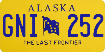 AK license plate GNI252