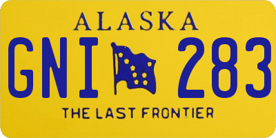 AK license plate GNI283