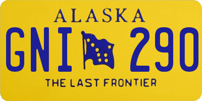 AK license plate GNI290