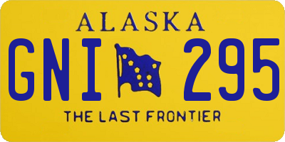 AK license plate GNI295