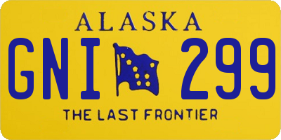 AK license plate GNI299