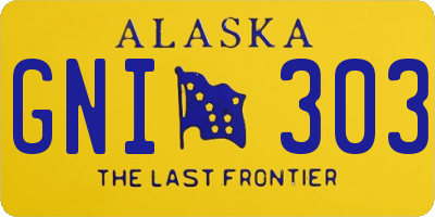 AK license plate GNI303