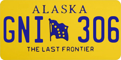 AK license plate GNI306