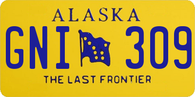 AK license plate GNI309