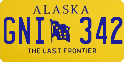 AK license plate GNI342