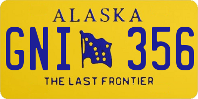 AK license plate GNI356