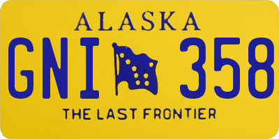 AK license plate GNI358