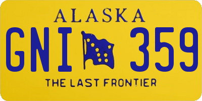 AK license plate GNI359