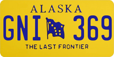 AK license plate GNI369