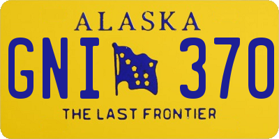 AK license plate GNI370
