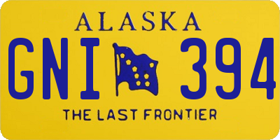 AK license plate GNI394