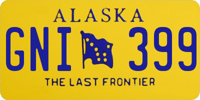 AK license plate GNI399