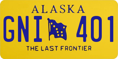 AK license plate GNI401