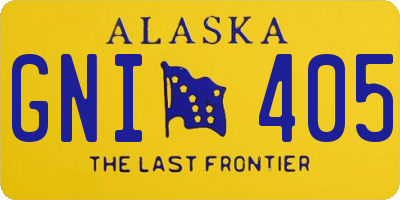 AK license plate GNI405