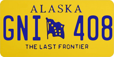 AK license plate GNI408