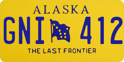 AK license plate GNI412