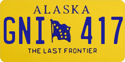 AK license plate GNI417