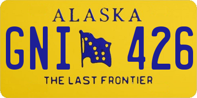 AK license plate GNI426