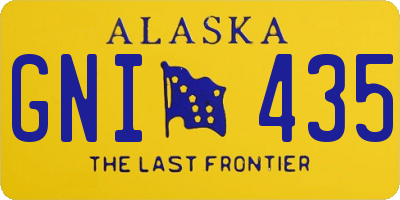 AK license plate GNI435