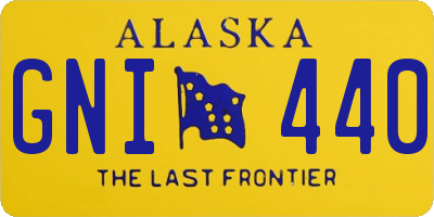 AK license plate GNI440