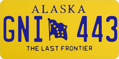 AK license plate GNI443