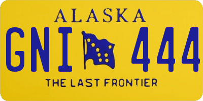 AK license plate GNI444