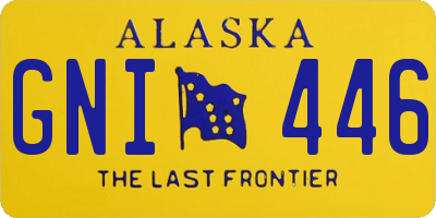 AK license plate GNI446
