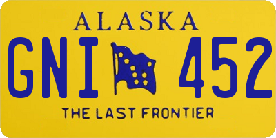 AK license plate GNI452