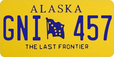 AK license plate GNI457