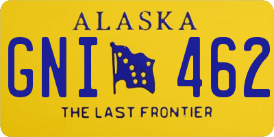 AK license plate GNI462