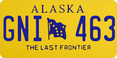 AK license plate GNI463