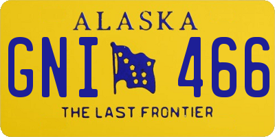AK license plate GNI466