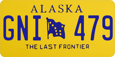 AK license plate GNI479