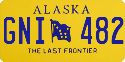 AK license plate GNI482