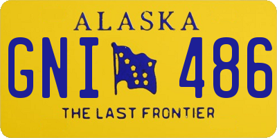 AK license plate GNI486