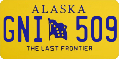 AK license plate GNI509