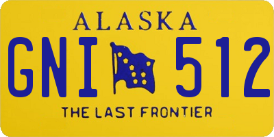 AK license plate GNI512