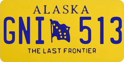 AK license plate GNI513