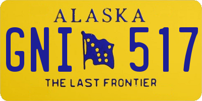 AK license plate GNI517