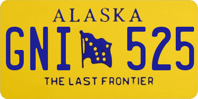 AK license plate GNI525