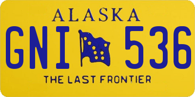 AK license plate GNI536