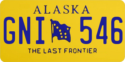 AK license plate GNI546