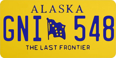 AK license plate GNI548