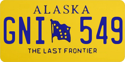 AK license plate GNI549