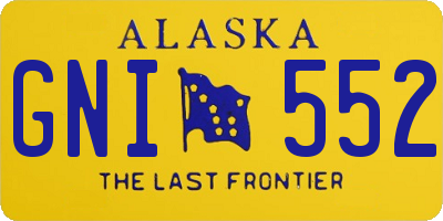 AK license plate GNI552